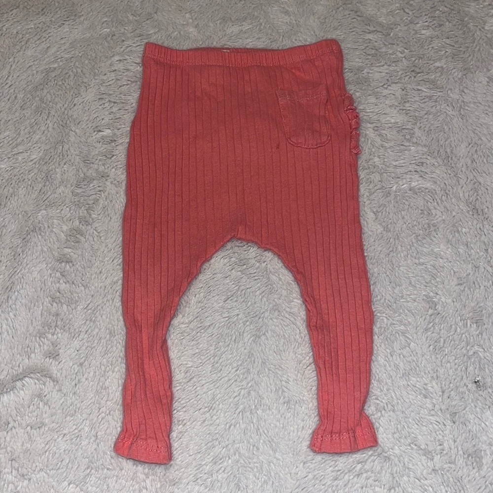 Jessica Simpson 12 month pink ribbed pants baby girl